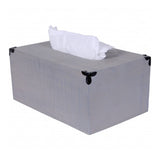 Rustic Gray Mango Wood Rectangular Tissue Holder - Homeroots