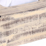 Rustic Yellow Washed Mango Wood Rectangular Tissue Holder - Homeroots