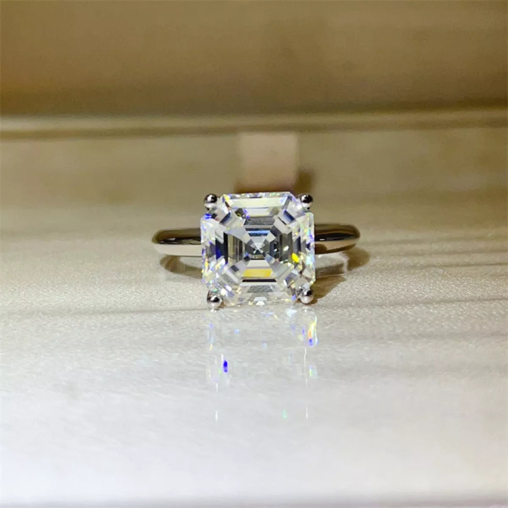 5 Carat Moissanite 925 Sterling Silver Ring - Trendsi - Flyclothing LLC