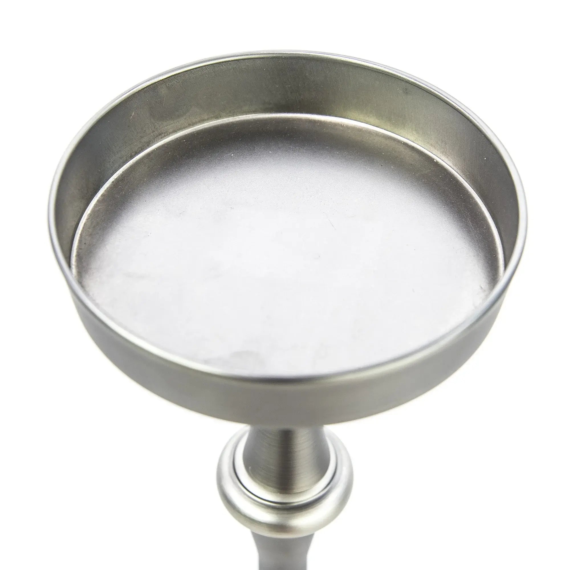 Brushed Silver Finish Drink Size Accent Table - Homeroots - Flyclothing LLC