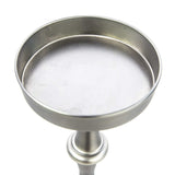 Brushed Silver Finish Drink Size Accent Table - Homeroots - Flyclothing LLC