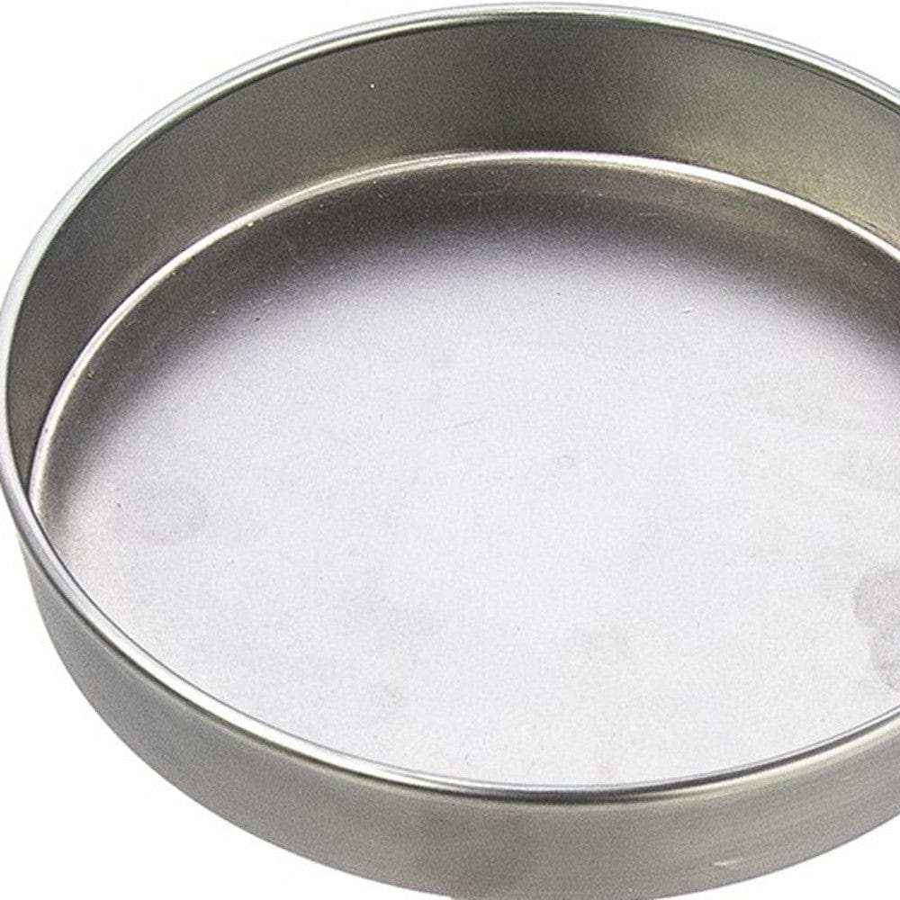 Brushed Silver Finish Drink Size Accent Table - Homeroots - Flyclothing LLC