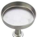 Brushed Silver Finish Drink Size Accent Table - Homeroots - Flyclothing LLC