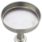 Brushed Silver Finish Drink Size Accent Table - Homeroots - Flyclothing LLC