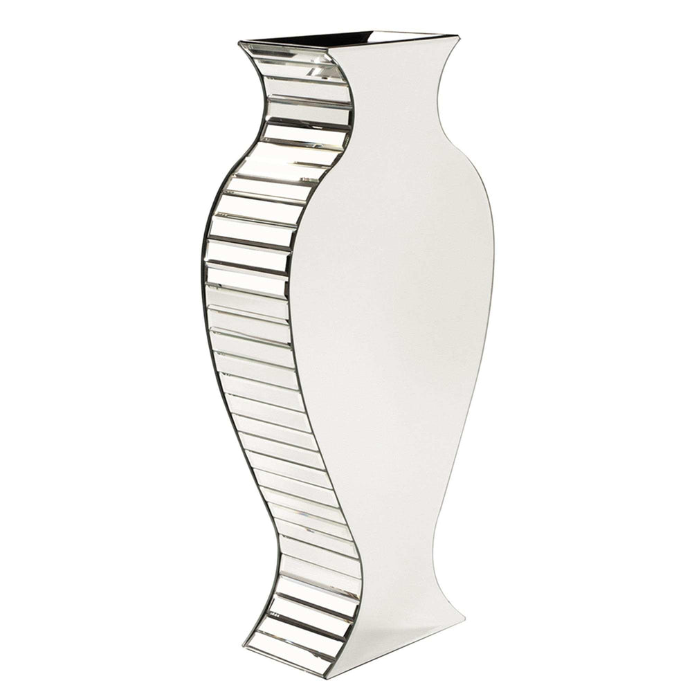 Curvy Art Deco Style Mirrored Vase - Homeroots - Flyclothing LLC