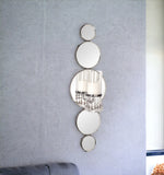 Silver and Clear Modern Bling Mirrored Wall Sconce - Homeroots