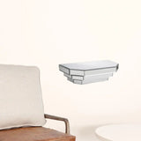 Contemporary Floating Mirrored Glass Stepped Shelf - Homeroots - Flyclothing LLC