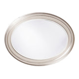 33" Silver Oval Framed Accent Mirror - Homeroots