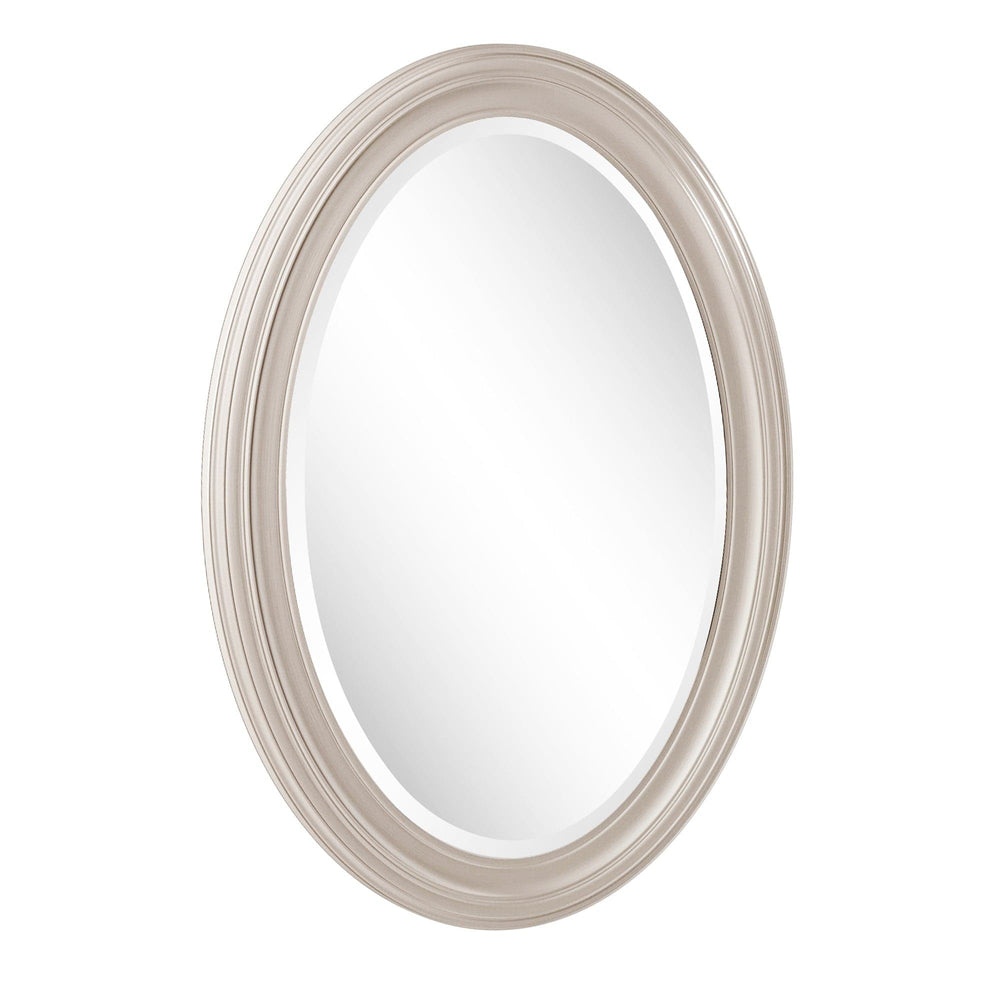 33" Silver Oval Framed Accent Mirror - Homeroots - Flyclothing LLC