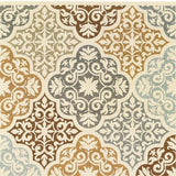 Gray and Ivory Moroccan Indoor Outdoor Area Rug - Homeroots