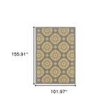 Gray Moroccan Indoor Outdoor Area Rug - Homeroots - Flyclothing LLC
