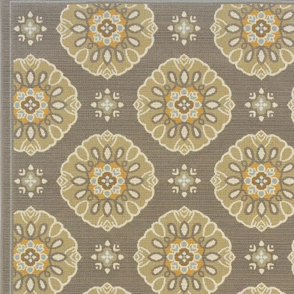 Gray Moroccan Indoor Outdoor Area Rug - Homeroots - Flyclothing LLC