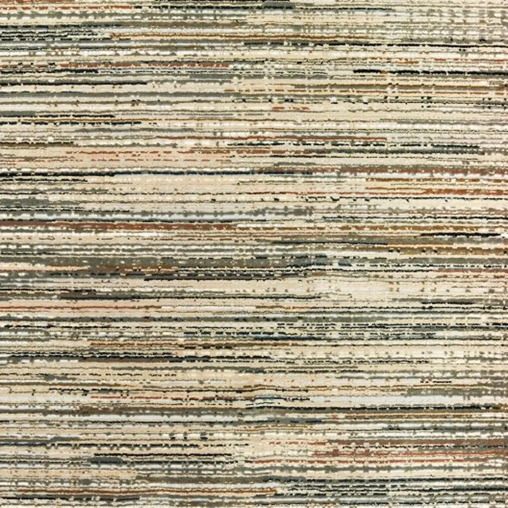 6' X 9' Ivory Sage Abtract Lines Indoor Area Rug - Homeroots - Flyclothing LLC