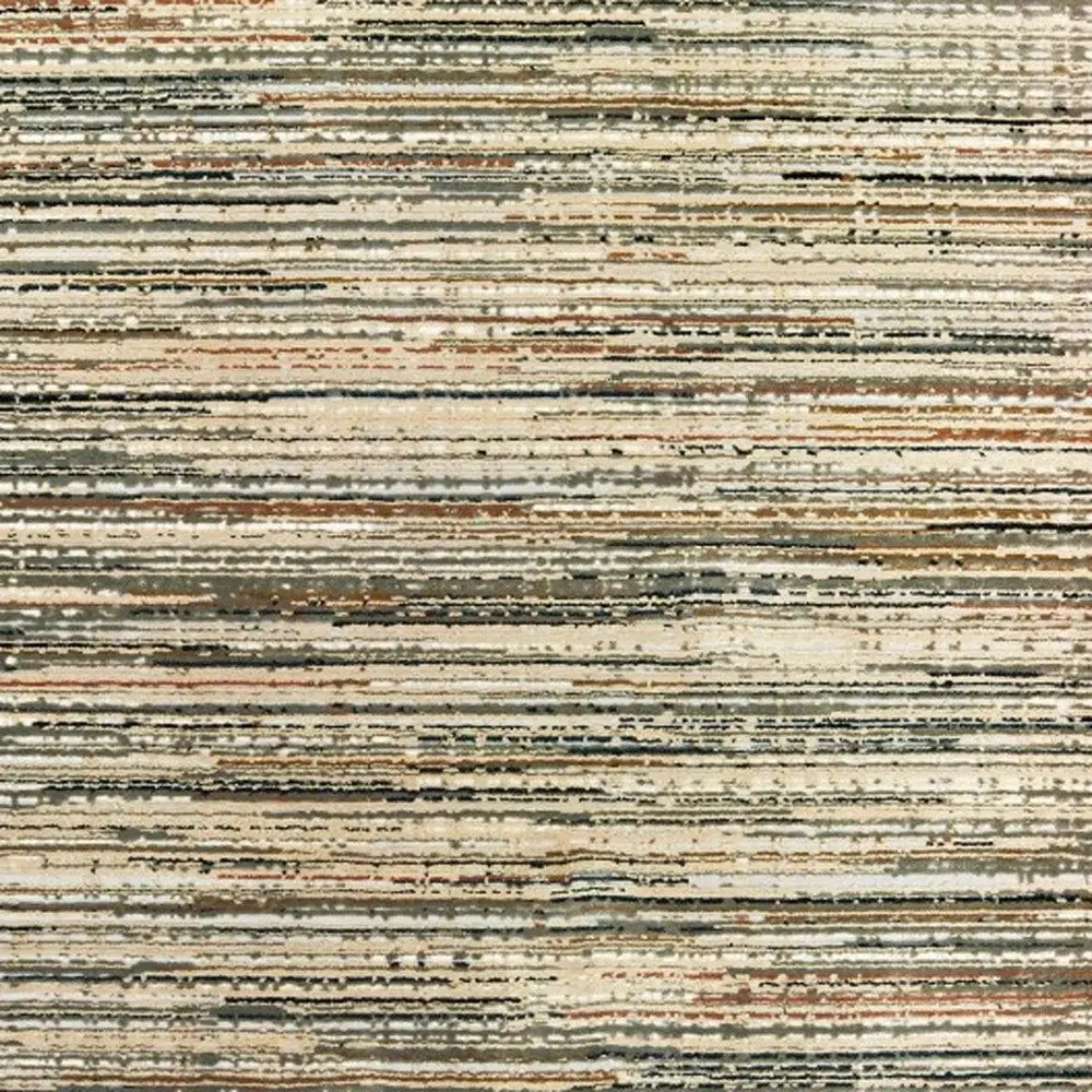 9' X 12' Ivory Sage Abtract Lines Indoor Area Rug - Homeroots - Flyclothing LLC