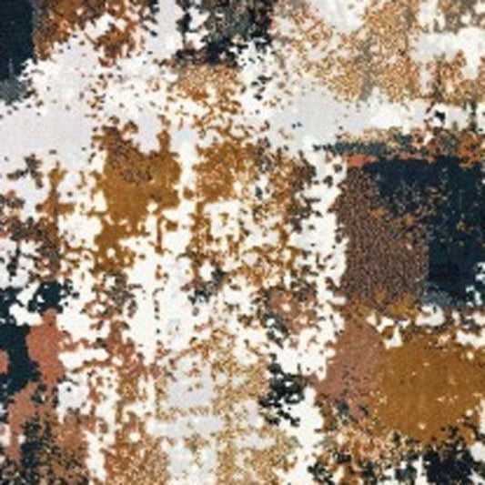 5' X 8' Ivory Gray Abstract Sectors Indoor Area Rug - Homeroots - Flyclothing LLC