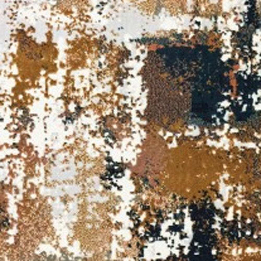 6' X 9' Ivory Gray Abstract Sectors Indoor Area Rug - Homeroots - Flyclothing LLC