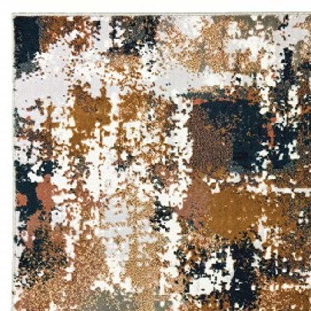 6' X 9' Ivory Gray Abstract Sectors Indoor Area Rug - Homeroots - Flyclothing LLC