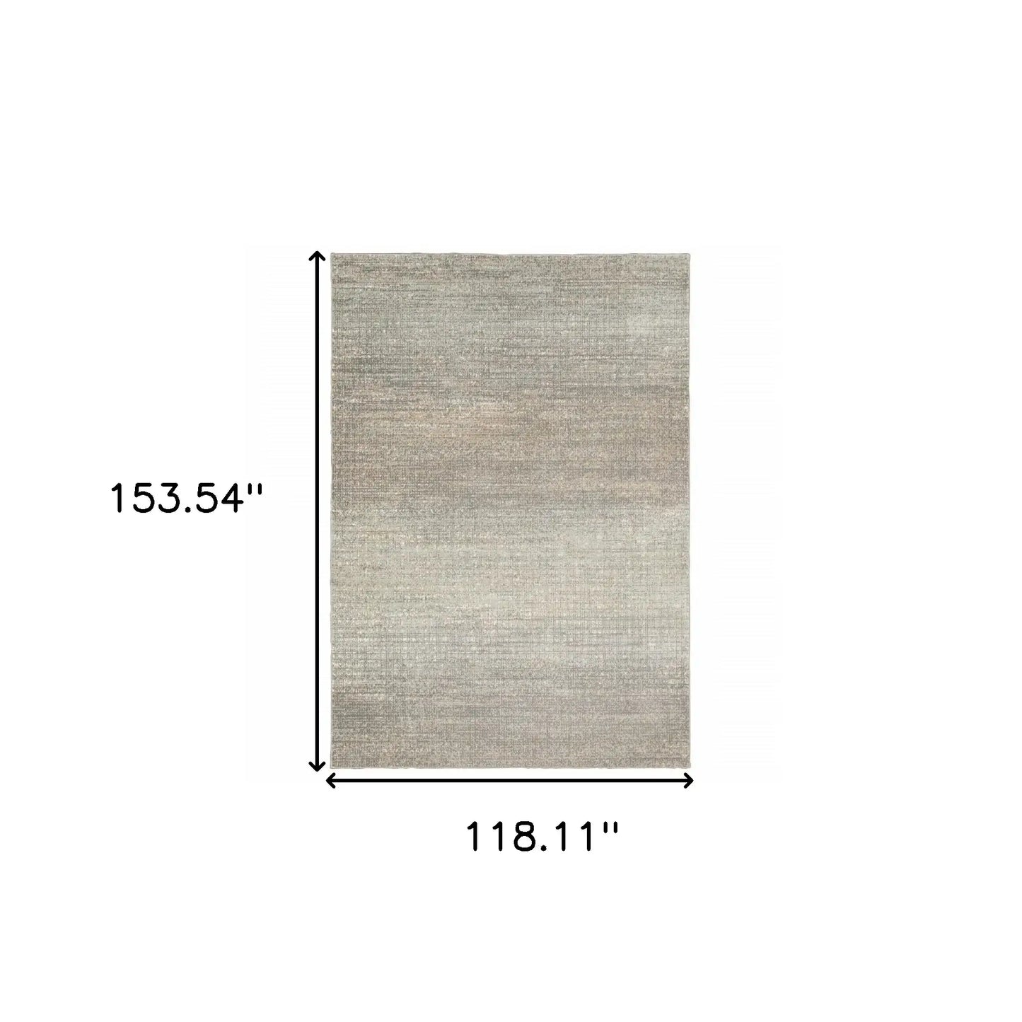 9' X 12' Gray Green Abstract Confetti Indoor Area Rug - Homeroots - Flyclothing LLC