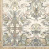 9' X 12' Ivory Gray Abstract Ikat Indoor Area Rug - Homeroots - Flyclothing LLC