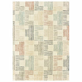 2' X 3' Ivory Multi Neutral Tone Scratch Indoor Accent Rug - Homeroots - Flyclothing LLC