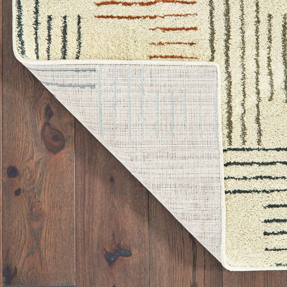 2' X 3' Ivory Multi Neutral Tone Scratch Indoor Accent Rug - Homeroots - Flyclothing LLC