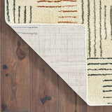 6' X 9' Ivory Multi Neutral Tone Scratch Indoor Area Rug - Homeroots - Flyclothing LLC