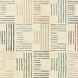 7' X 10' Ivory Multi Neutral Tone Scratch Indoor Area Rug - Homeroots