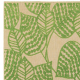 Green Floral Indoor Outdoor Area Rug - Homeroots