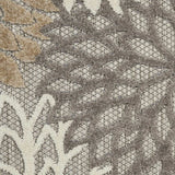 2' X 8' Gray And Ivory Floral Indoor Outdoor Area Rug - Homeroots - Flyclothing LLC