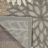 2' X 10' Gray And Ivory Floral Indoor Outdoor Area Rug - Homeroots - Flyclothing LLC