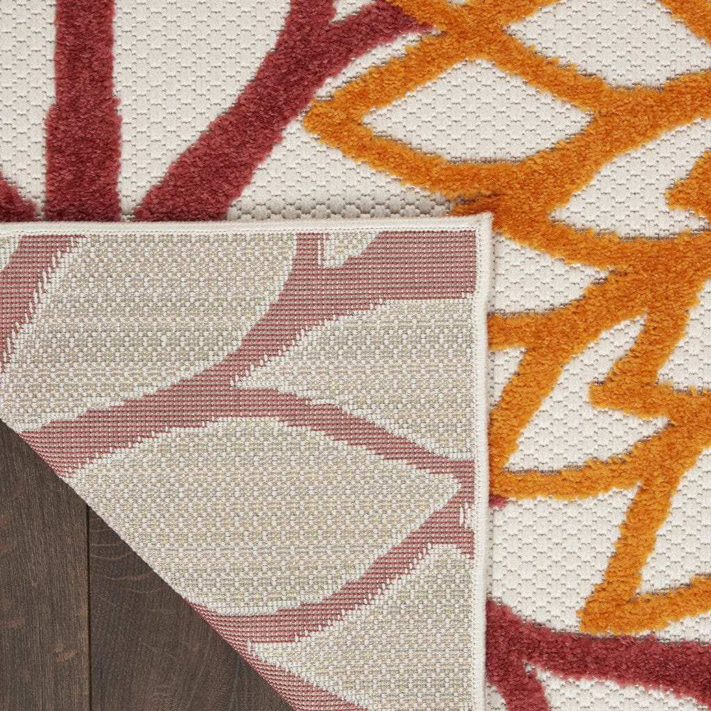 6' X 9' Green And Ivory Floral Indoor Outdoor Area Rug - Homeroots - Flyclothing LLC