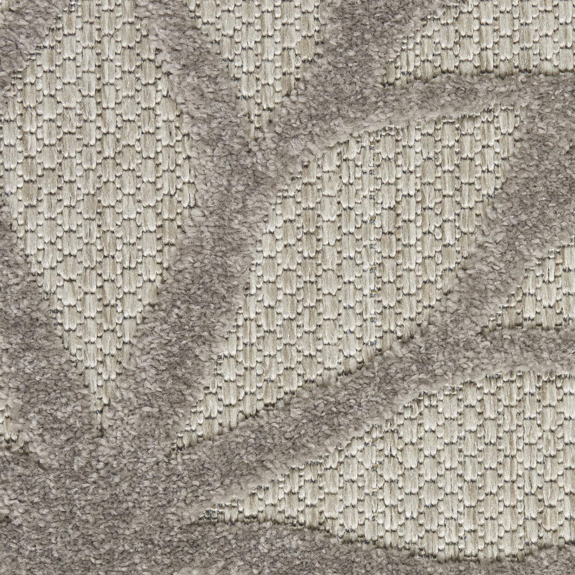2' X 12' Silver and Gray Indoor Outdoor Runner Rug - Homeroots - Flyclothing LLC