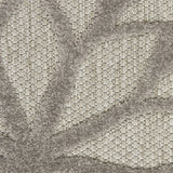 2' X 12' Silver and Gray Indoor Outdoor Runner Rug - Homeroots