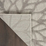 8' X 11' Gray Floral Indoor Outdoor Area Rug - Homeroots - Flyclothing LLC