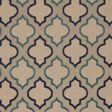 4' X 6' Blue And Ivory Geometric Indoor Outdoor Area Rug - Homeroots - Flyclothing LLC