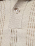 Men's Collared Neck Short Sleeve Knit Polo - Trendsi