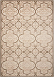 5' X 8' Cream Moroccan Indoor Outdoor Area Rug - Homeroots