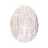 12" Farmhouse White Wwash Wooden Large Egg - Homeroots - Flyclothing LLC