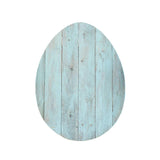 18" Rustic Farmhouse Turquoise Wooden Large Egg - Homeroots - Flyclothing LLC