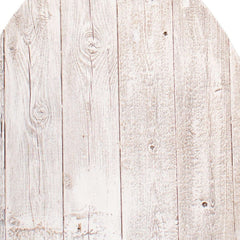 24" Rustic White Wash Wood Large Egg