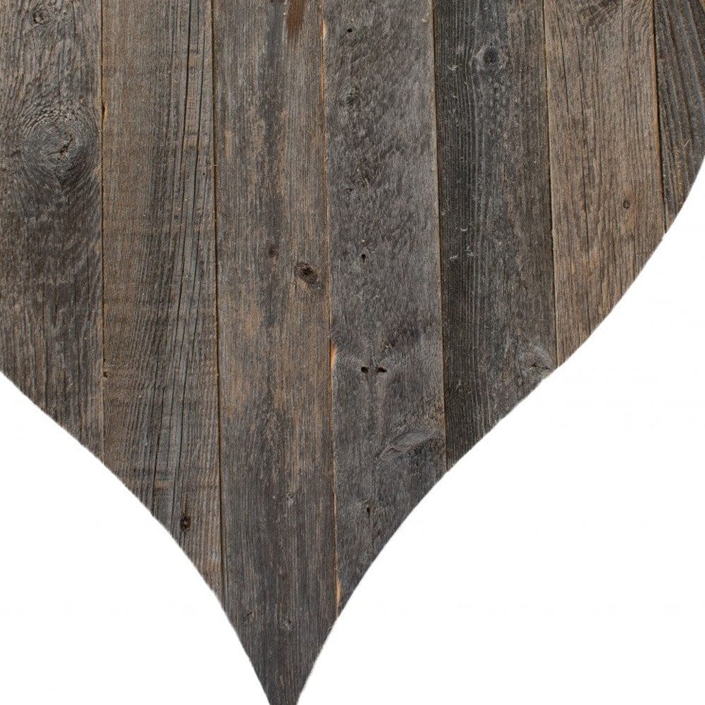 12" Weathered Gray Reclaimed Wood Heart Wall Decor - Homeroots - Flyclothing LLC