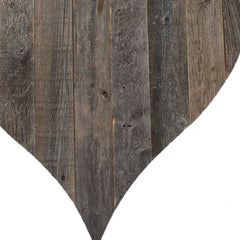 12" Weathered Gray Reclaimed Wood Heart Wall Decor - Homeroots