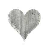 24" Whitewash Reclaimed Wood Heart Wall Decor - Homeroots - Flyclothing LLC