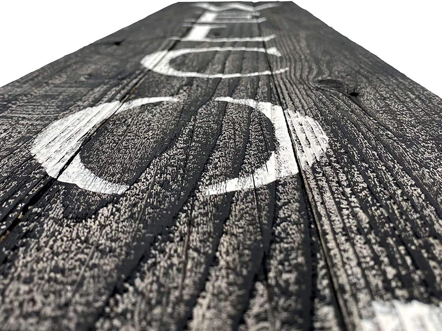 5' Rustic Black And White Front Porch Welcome Sign - Homeroots - Flyclothing LLC