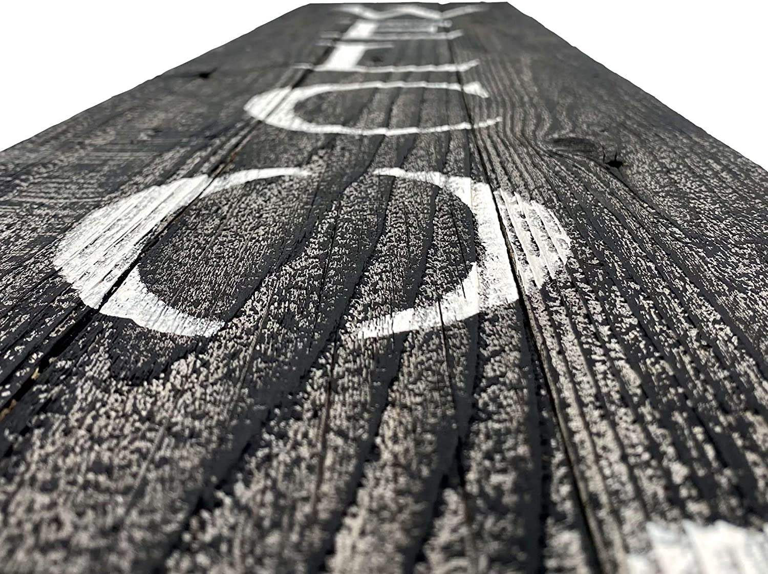 5' Rustic Black And White Front Porch Welcome Sign - Homeroots - Flyclothing LLC