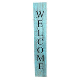 5' Rustic Light Aqua Blue Front Porch Welcome Sign - Homeroots