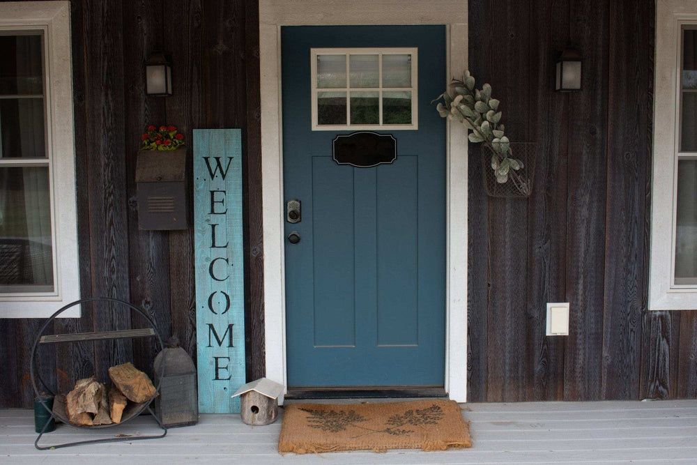 5' Rustic Light Aqua Blue Front Porch Welcome Sign - Homeroots - Flyclothing LLC