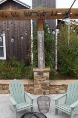 5' Rustic Dark Gray and White Wood Porch Welcome Sign - Homeroots - Flyclothing LLC