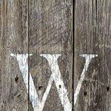 5' Rustic Dark Gray and White Wood Porch Welcome Sign - Homeroots