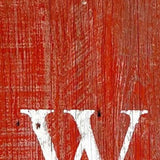 5" Rustic Red And White Front Porch Welcome Sign - Homeroots